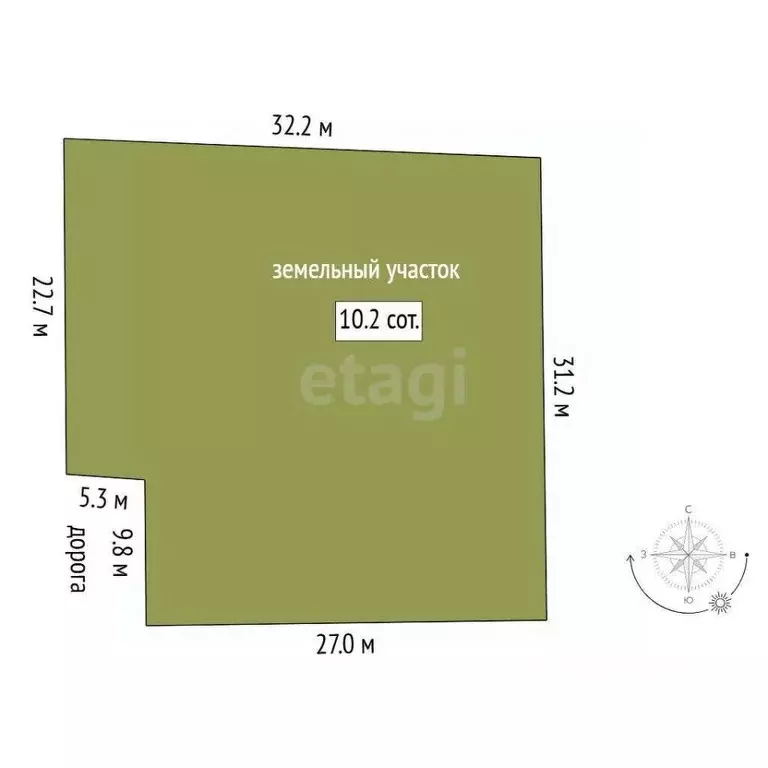 Участок в Тюменская область, Тюменский муниципальный округ, ... - Фото 1