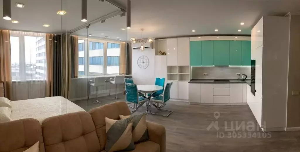 1-к кв. Ростовская область, Ростов-на-Дону Береговая ул., 6 (55.0 м) - Фото 1