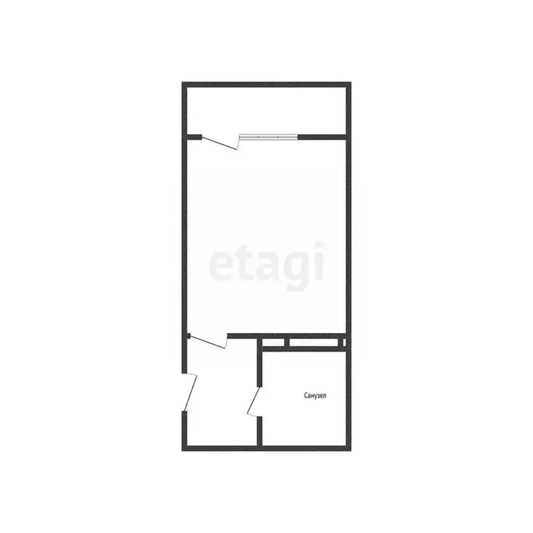 Студия Курская область, Курск ул. Энгельса, 158к1 (28.9 м) - Фото 1
