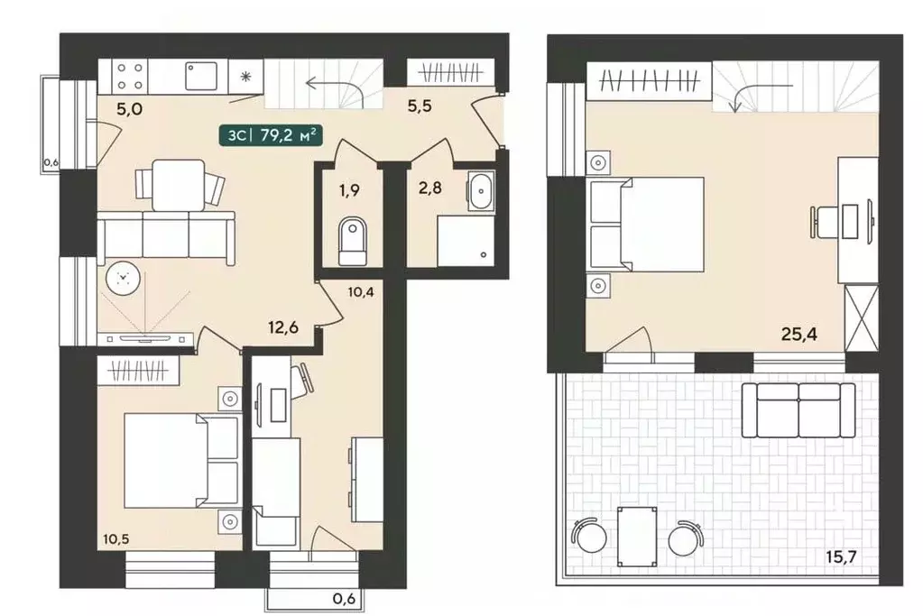 3-к кв. Новосибирская область, Мошковский район, пос. Октябрьский ... - Фото 1