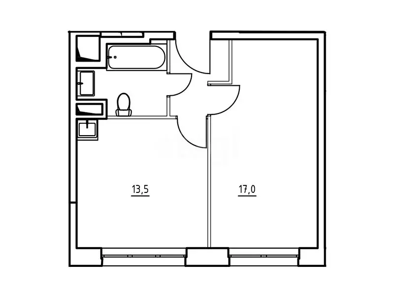 1-комнатная квартира: Казань, Крутая улица, 2 (42.6 м) - Фото 1