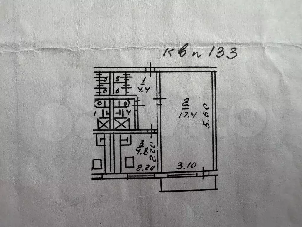 1-к. квартира, 29,7 м, 8/9 эт. - Фото 0