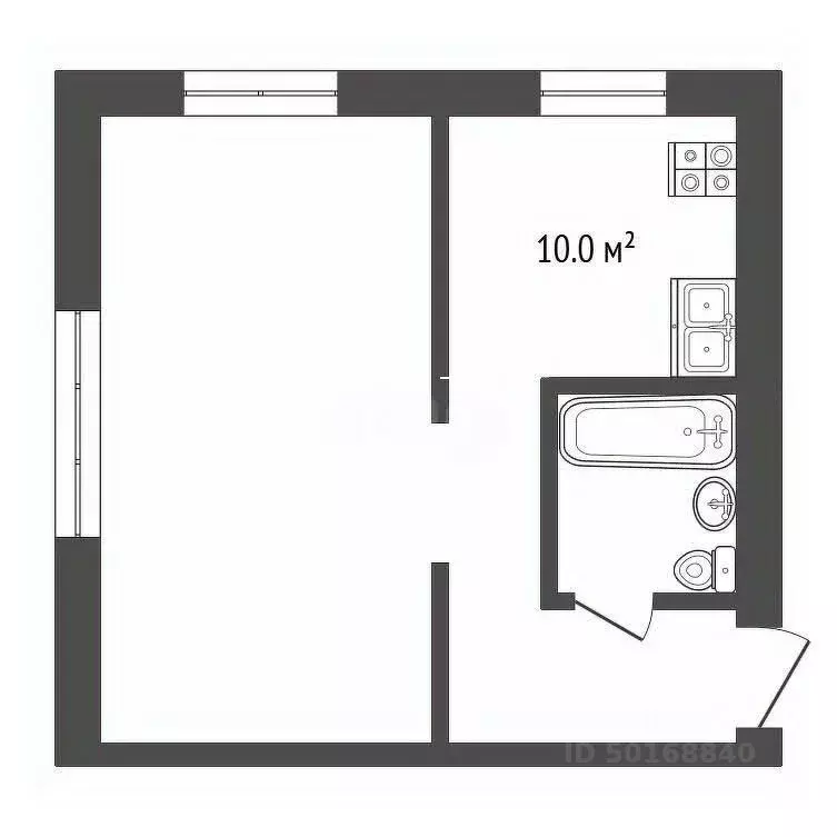 1-к кв. Саратовская область, Балашовский район, Пинеровка рп ... - Фото 2