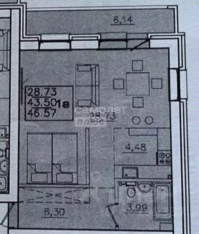 2-к кв. Иркутская область, Иркутский муниципальный округ, Маркова рп, ... - Фото 2