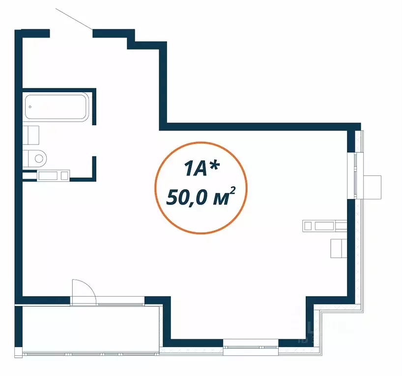 Студия Приморский край, Находка  (50.0 м) - Фото 2