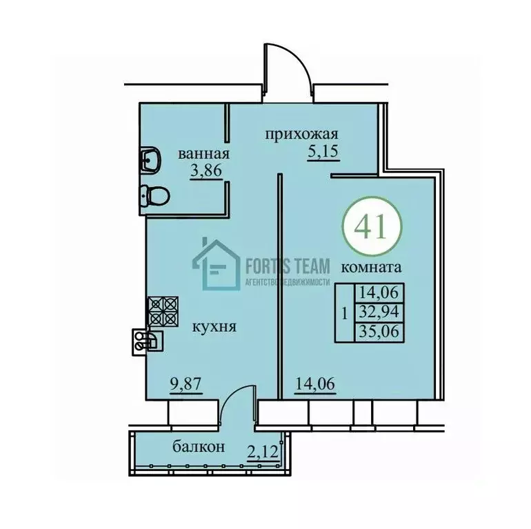 1-к кв. Ярославская область, Ярославский муниципальный округ, пос. ... - Фото 1