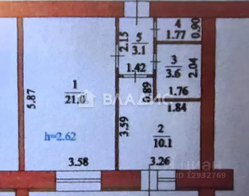 1-к кв. Пензенская область, Пенза проезд 3-й Рахманинова, 3 (45.0 м) - Фото 2