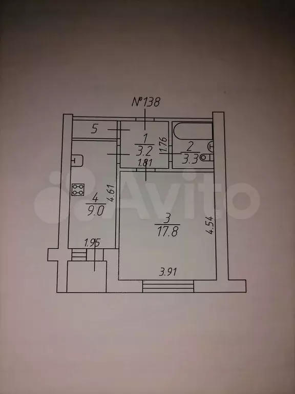 1-к. квартира, 35,9 м, 9/9 эт. - Фото 1