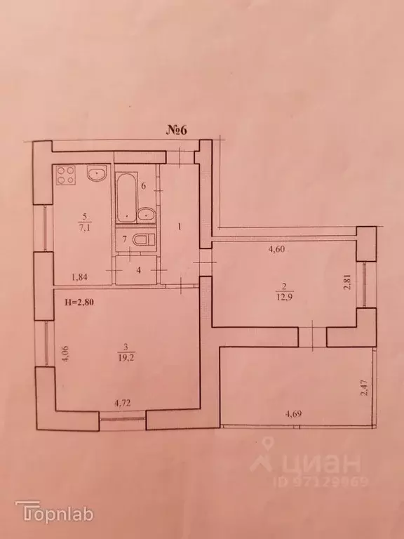 2-к кв. Волгоградская область, Волгоград ул. Капитана Тряскина, 48 ... - Фото 2