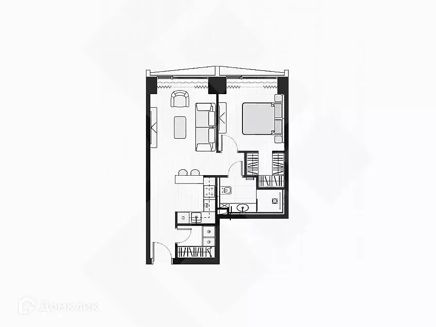 Продаётся 1-к квартира, 48.4 м - Фото 1