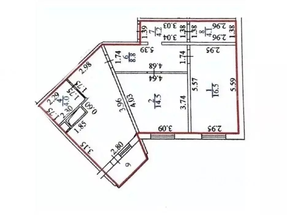 2-к кв. Чувашия, Чебоксары ул. Николая Рождественского, 8 (73.26 м) - Фото 2