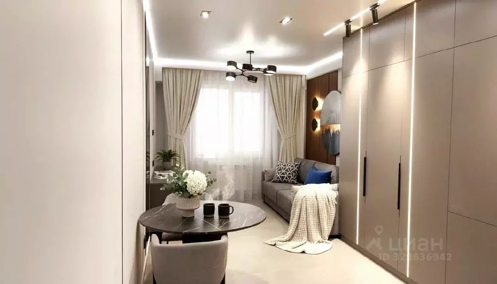 Студия Краснодарский край, Сочи Коммунальная ул., 41Б (27.6 м) - Фото 1