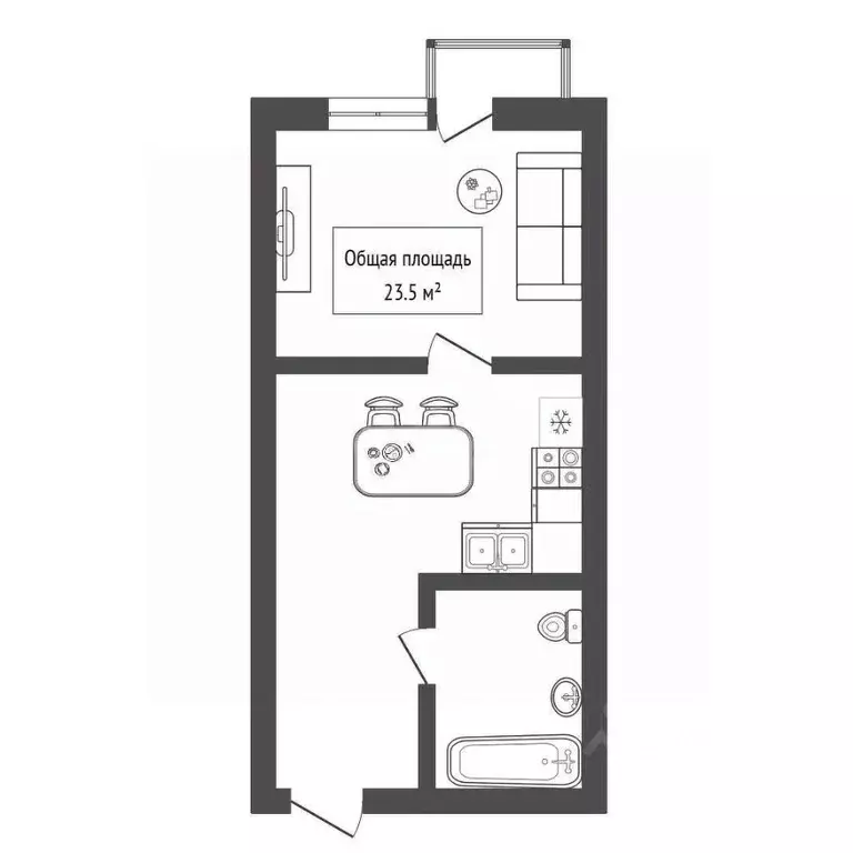 Студия Новосибирская область, Мошковский район, пос. Октябрьский ул. ... - Фото 2