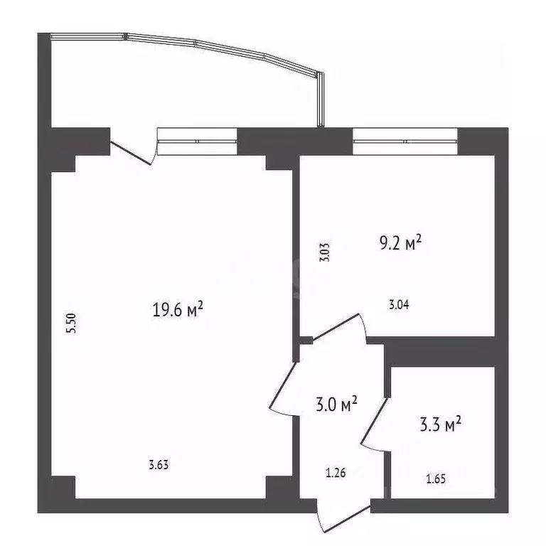 1-к кв. Красноярский край, Красноярск наб. Ярыгинская, 19А (36.0 м) - Фото 2