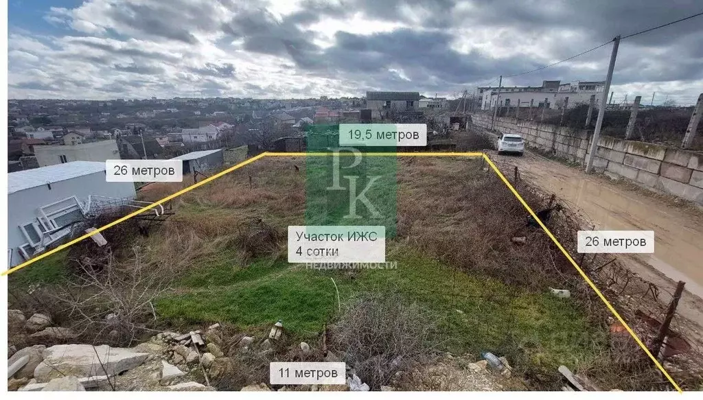 Участок в Севастополь Рыбак-6 садоводческое товарищество, ул. Евгения ... - Фото 1