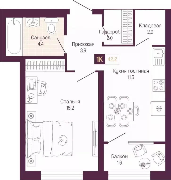 1-к кв. Нижегородская область, Нижний Новгород ул. Тургенева (40.6 м) - Фото 1