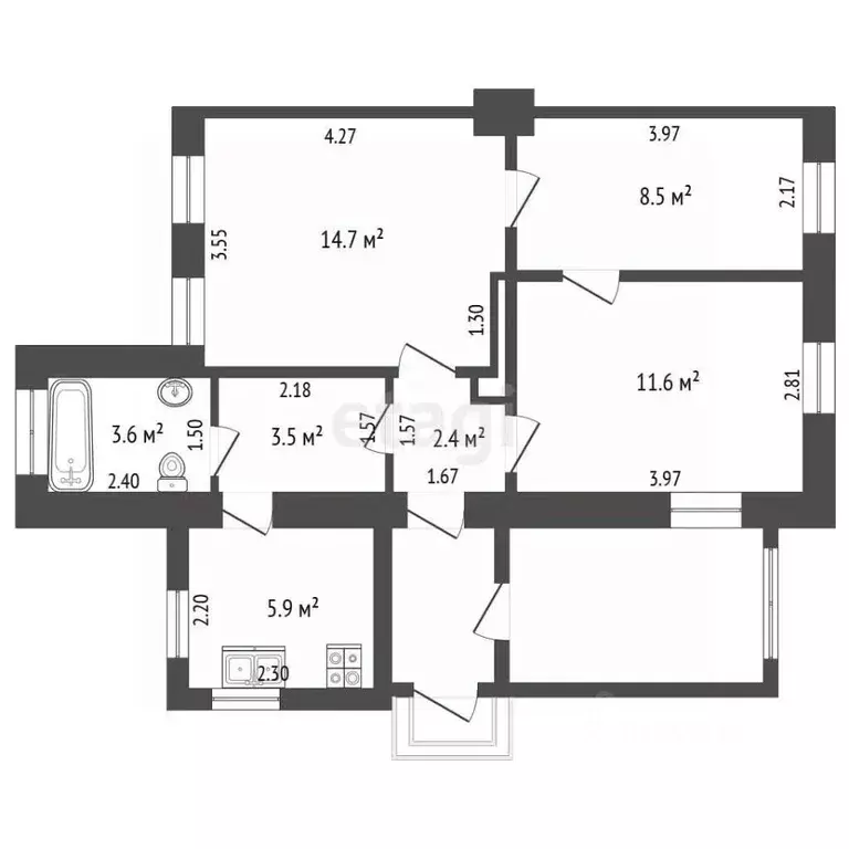 Дом в Челябинская область, Челябинск ул. 3 Сентября, 7 (50 м) - Фото 2
