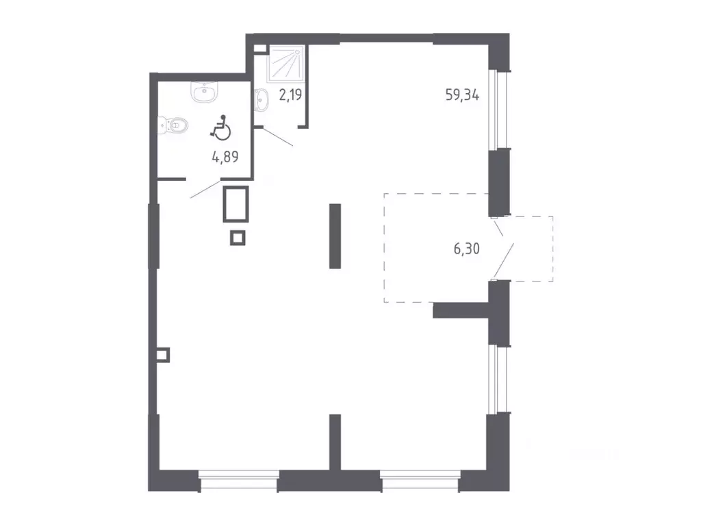Помещение свободного назначения в Приморский край, Владивосток Квартал ... - Фото 1