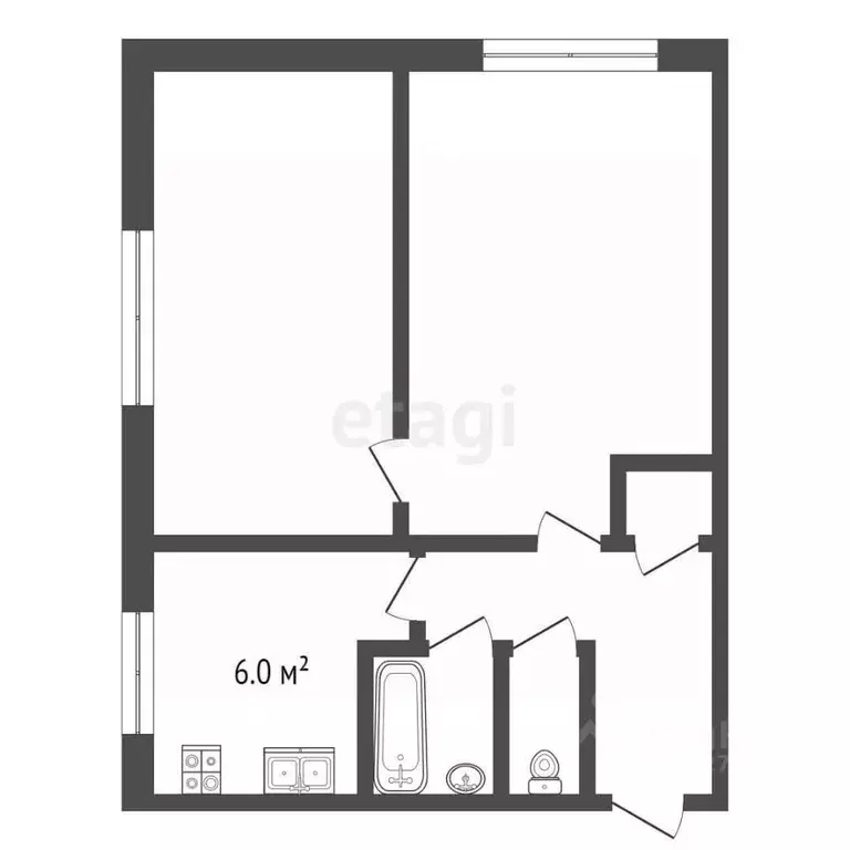 2-к кв. Архангельская область, Архангельск ул. А.О. Шабалина, 30 (40.3 ... - Фото 2