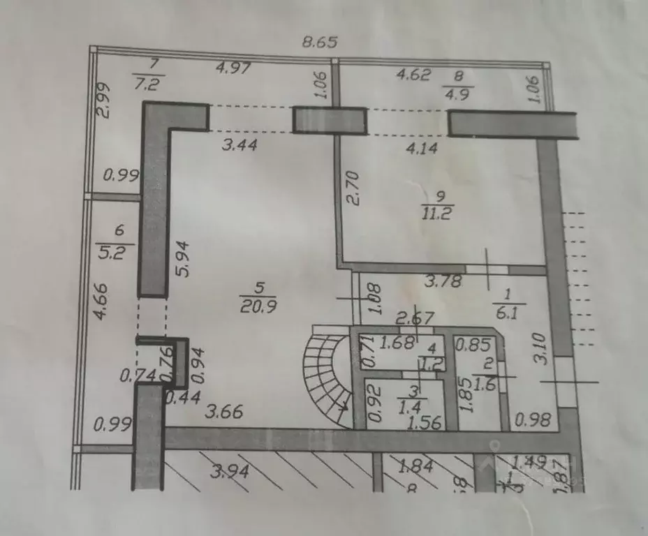 2-к кв. Краснодарский край, Анапа ул. Горького, 58А (70.0 м) - Фото 2