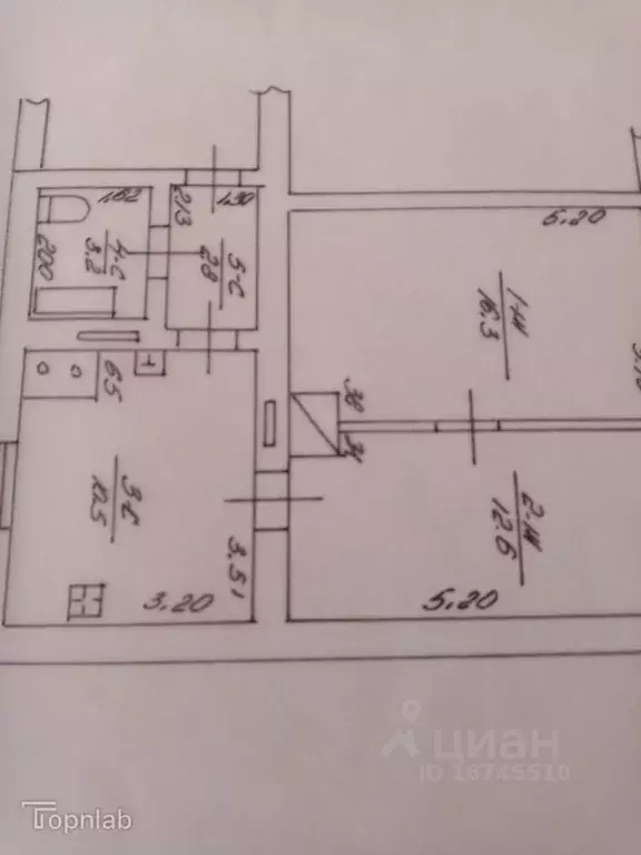 2-к кв. Калининградская область, Гвардейский муниципальный округ, пос. ... - Фото 2