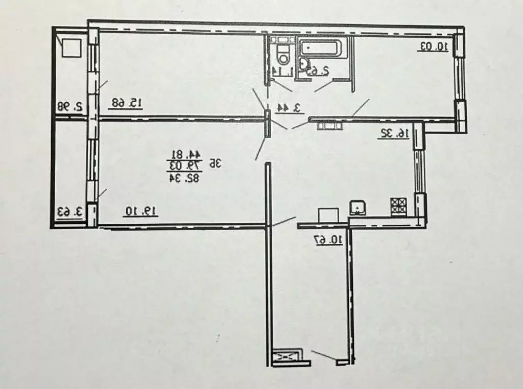 3-к кв. Новгородская область, Великий Новгород Большая Московская ул., ... - Фото 2