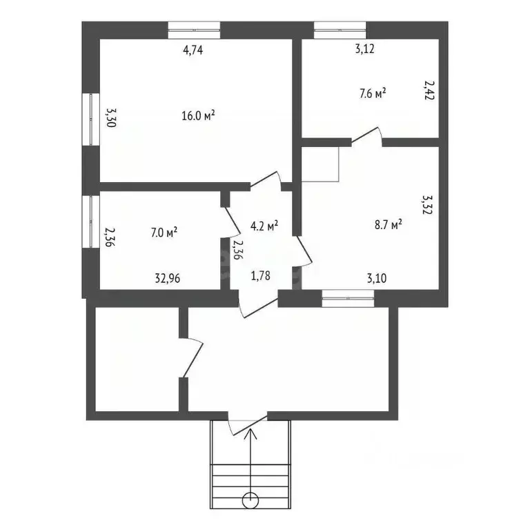 3-к кв. Амурская область, с. Тамбовка ул. Штойко, 72 (43.3 м) - Фото 1