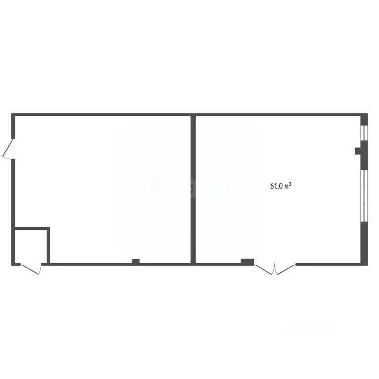 Торговая площадь в Тюменская область, Тюмень Ямская ул., 96В (61 м) - Фото 1