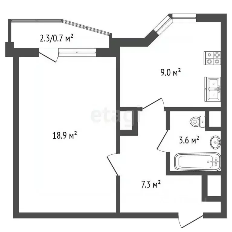 1-к кв. Москва 2-й Грайвороновский проезд, 42к4 (38.7 м) - Фото 2
