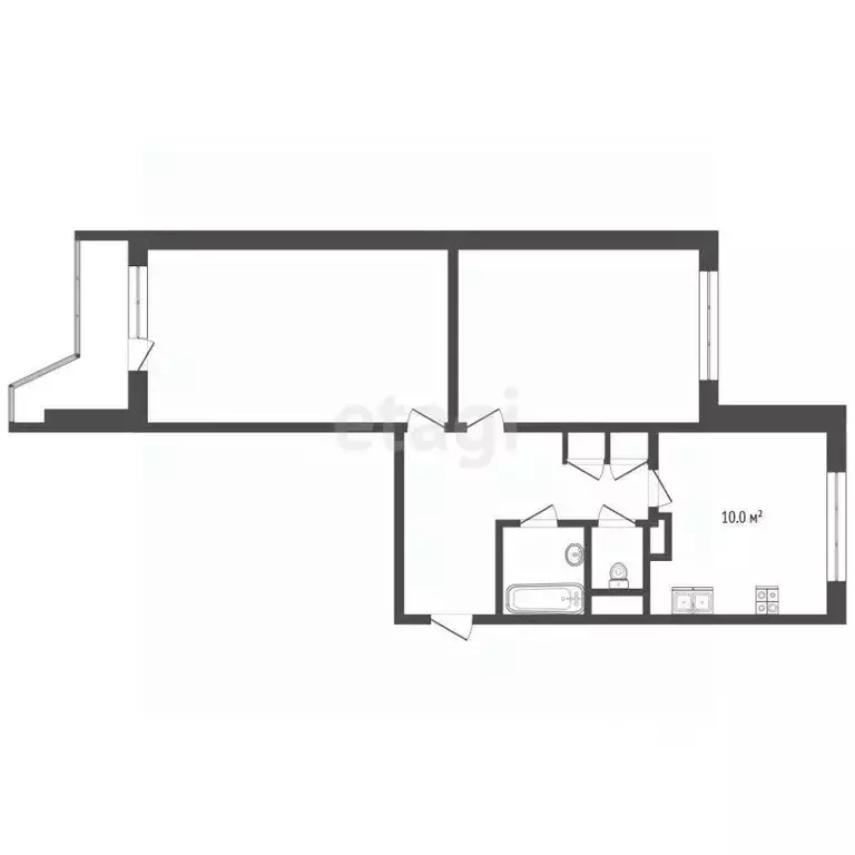 2-к кв. Москва ул. Раменки, 11К3 (56.0 м) - Фото 0