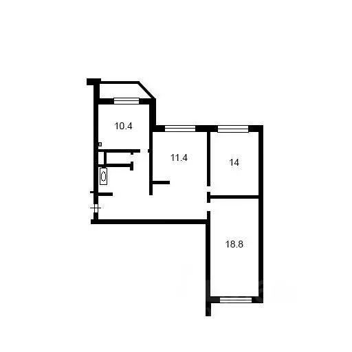 3-к кв. Московская область, Химки Молодежная ул., 52 (76.4 м) - Фото 2