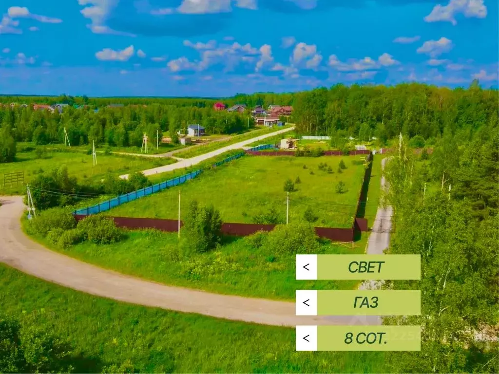 Участок в Калужская область, Совхоз Боровский с/пос, д. Комлево, ... - Фото 2