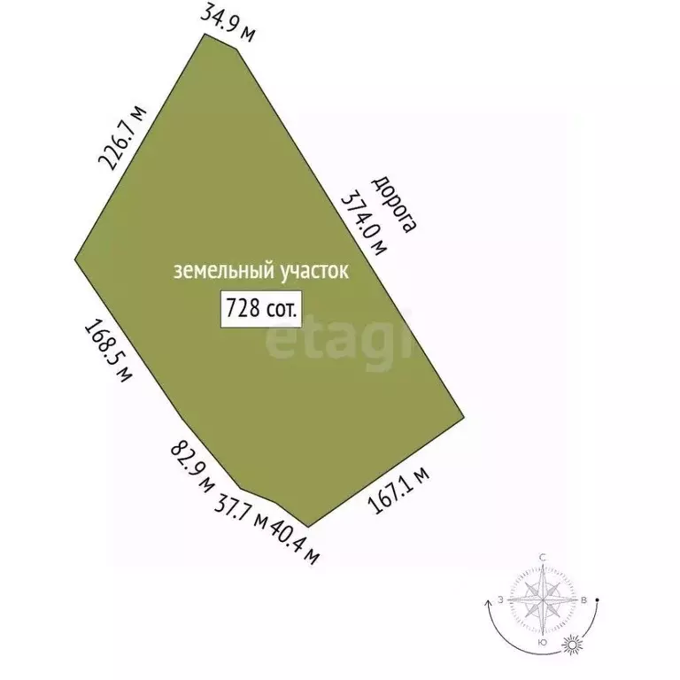 Участок в Тамбовская область, Тамбов городской округ, с. Бокино  ... - Фото 2