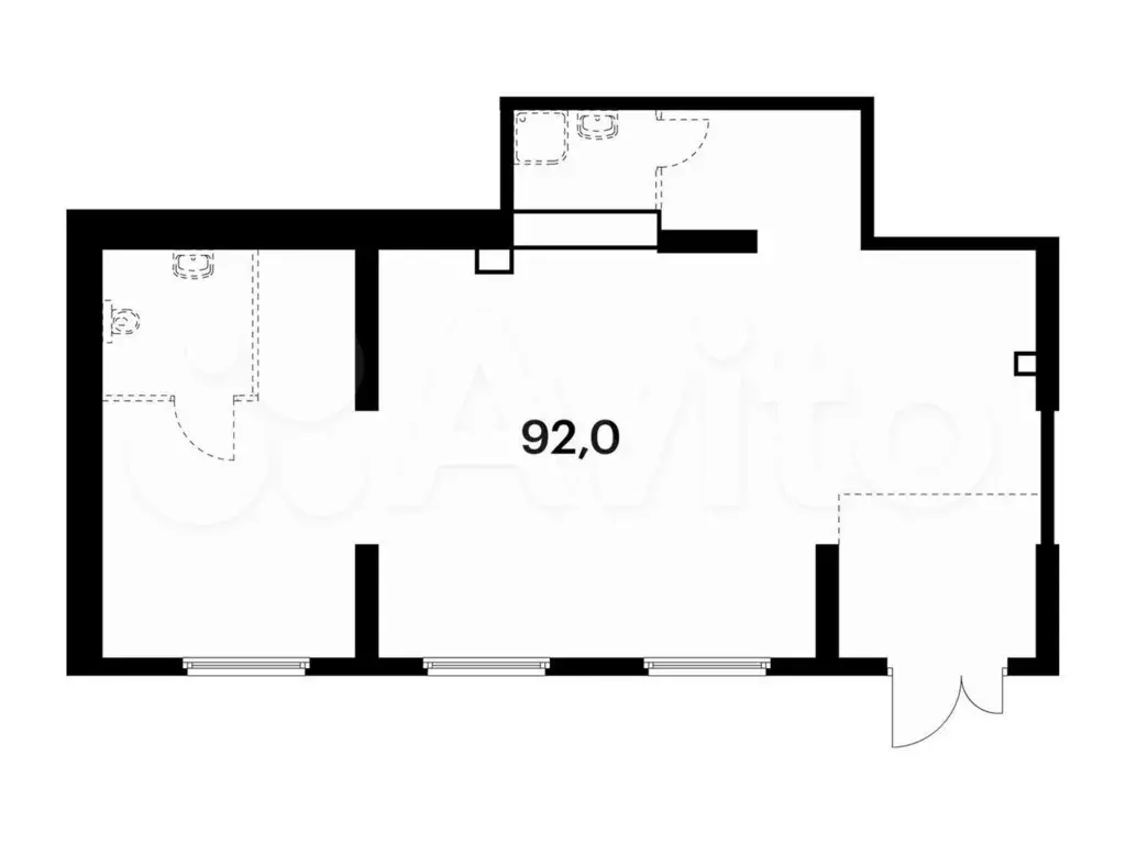 Продам помещение свободного назначения, 92 м - Фото 0