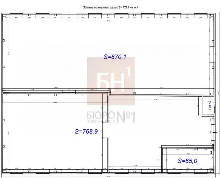 Помещение свободного назначения (1790 м) - Фото 1