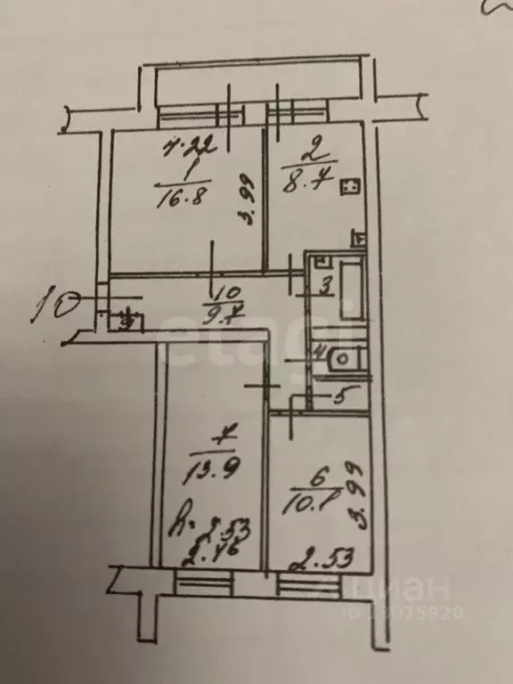 3-к кв. Ярославская область, Ярославский муниципальный округ, пос. ... - Фото 1
