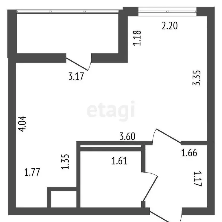 Квартира-студия: Мурино, улица Шувалова, 37 (22.7 м) - Фото 2