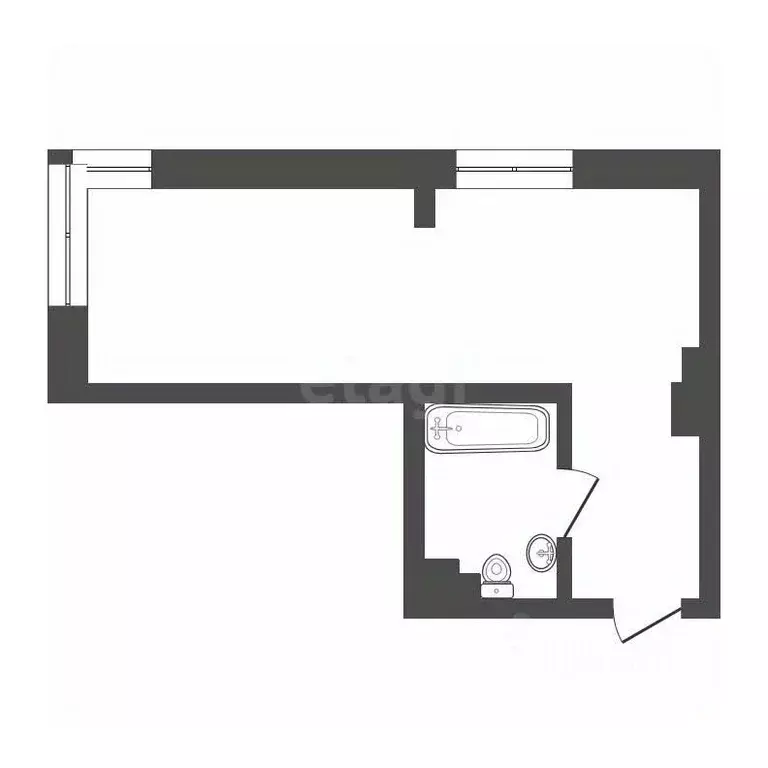 1-к кв. Иркутская область, Иркутск ул. Касьянова, 1 (40.4 м) - Фото 2