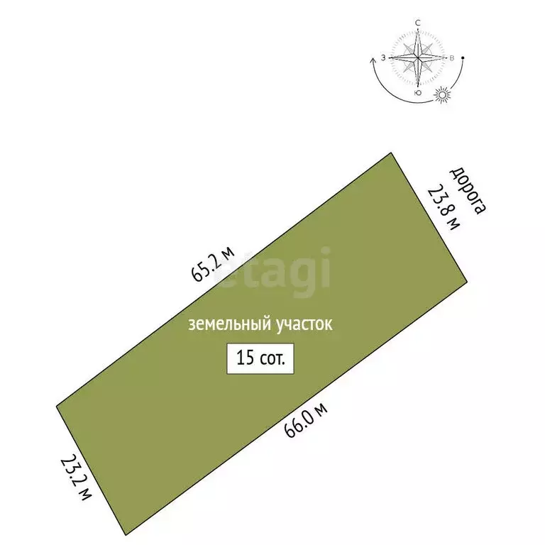 Участок в деревня Ивановское, переулок Есенина (15 м) - Фото 1