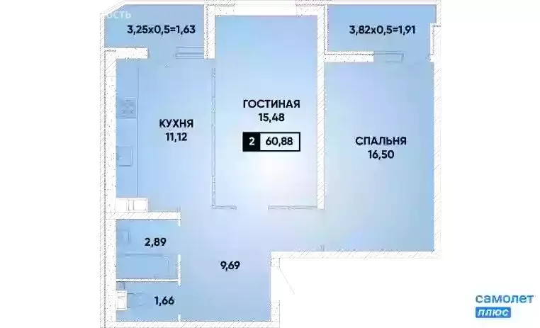 2-комнатная квартира: Краснодар, улица имени Героя Георгия ... - Фото 0