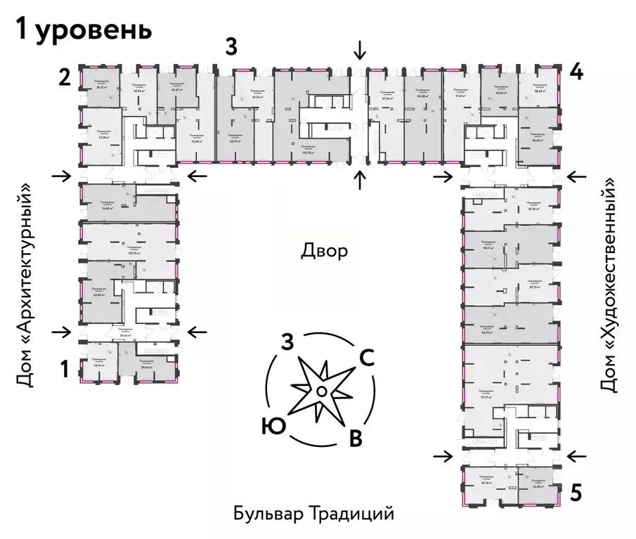 Торговая площадь в Тюменская область, Тюмень ул. Новоселов, 102 (64 м) - Фото 1