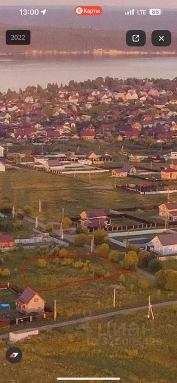 Участок в Пермский край, Пермский район, с. Троица ул. Рябиновая (17.0 ... - Фото 1