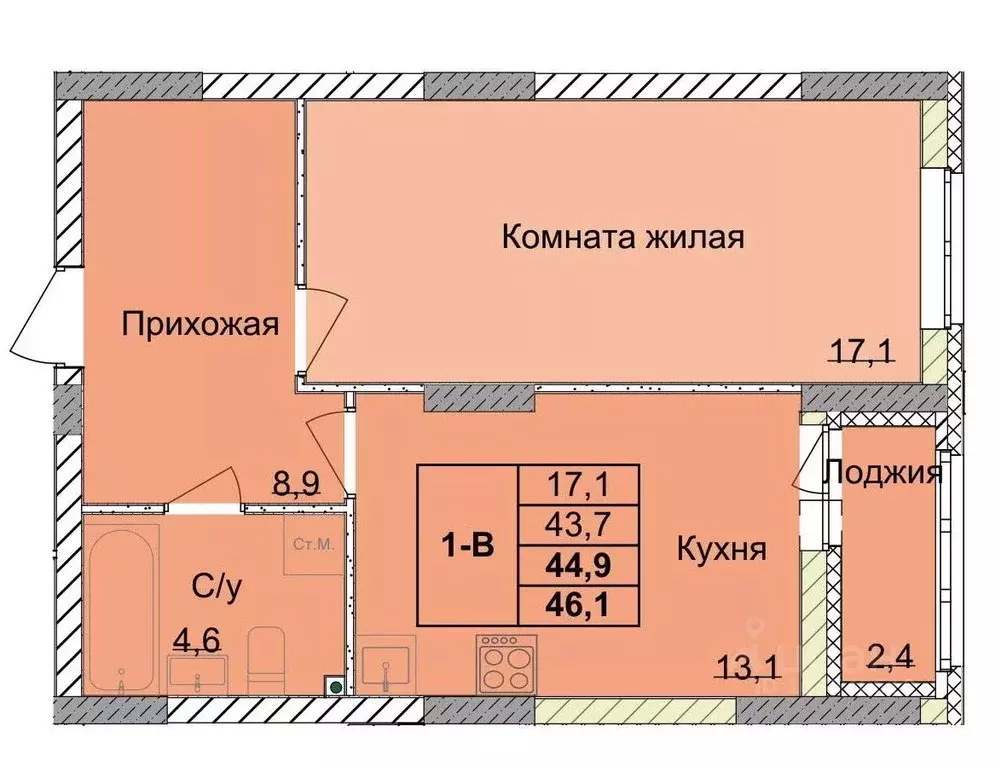 1-к кв. Нижегородская область, Нижний Новгород 1-я Оранжерейная ул. ... - Фото 0
