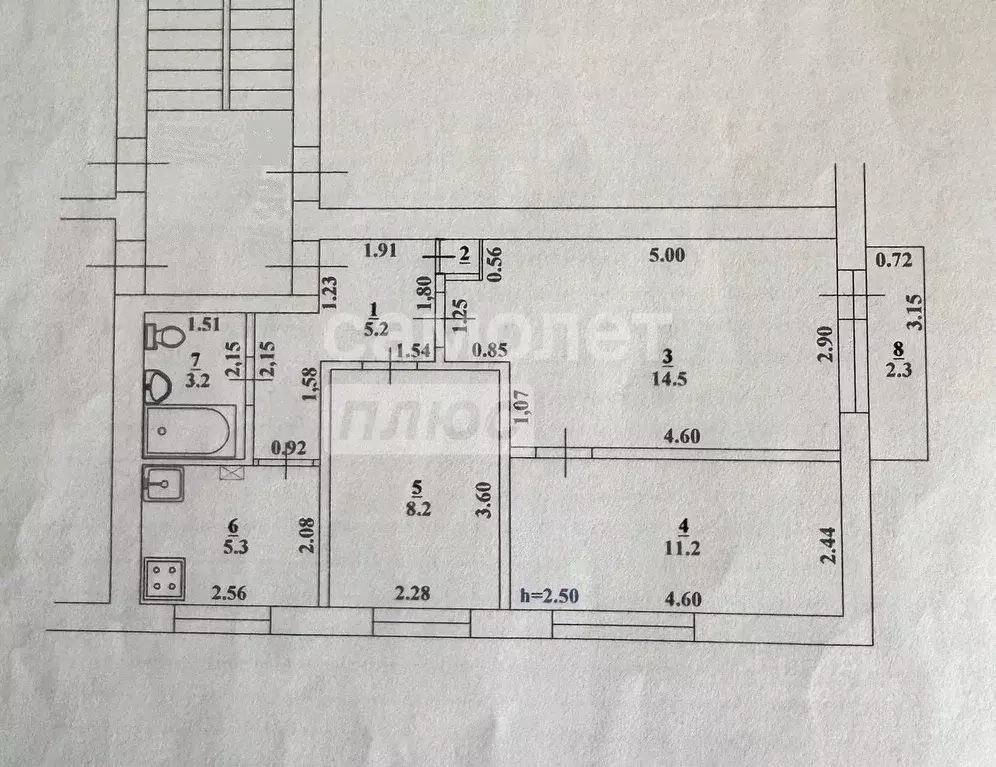 3-к кв. Краснодарский край, Славянск-на-Кубани Полковая ул. (47.8 м) - Фото 2