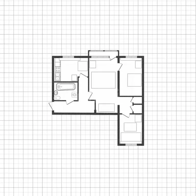 3-к кв. Белгородская область, Губкин ул. Чайковского, 16 (80.4 м) - Фото 2
