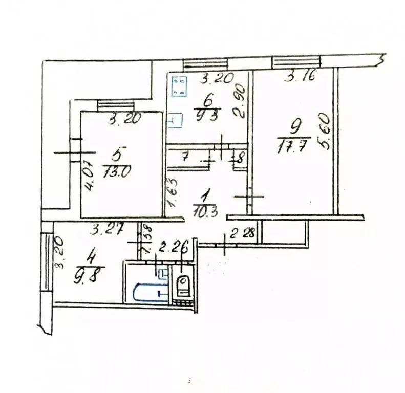 3-к кв. Крым, Симферополь ул. 60 лет Октября, 13/64 (69.5 м) - Фото 1