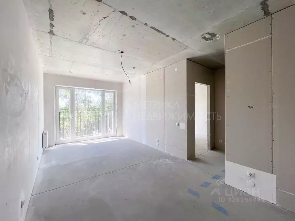 1-к кв. Тюменская область, Тюмень ДОК мкр, ул. Воронинская, 47 (41.0 ... - Фото 1