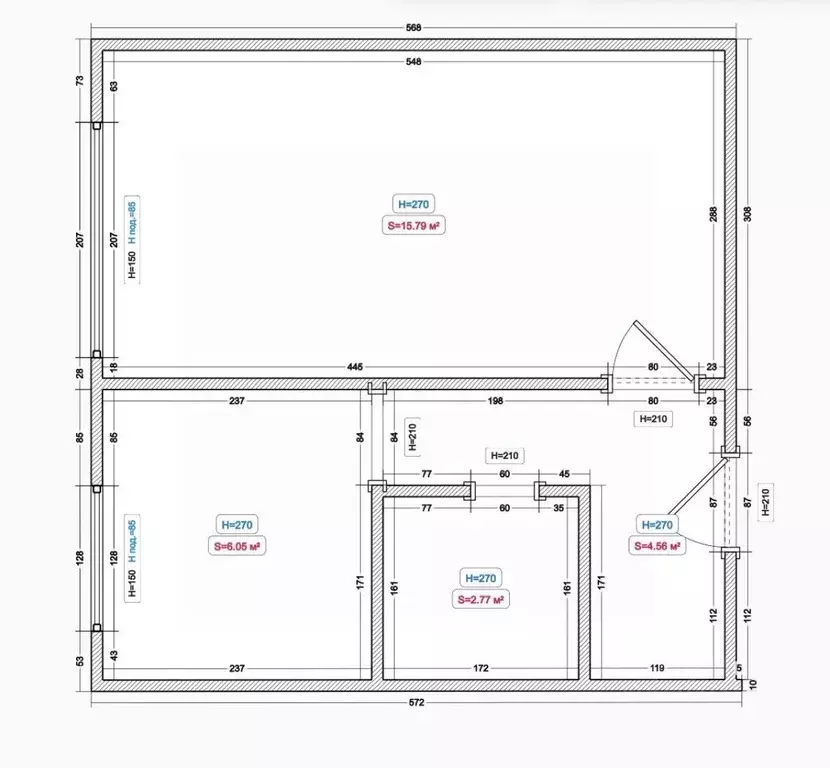 1-к кв. Калининградская область, Зеленоградск ул. Бровцева, 15 (30.6 ... - Фото 2
