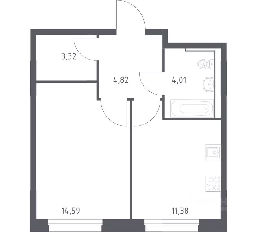 1-к кв. Приморский край, Владивосток Бам мкр,  (38.12 м) - Фото 1