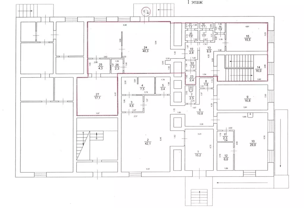 Помещение свободного назначения в Нижегородская область, с. Вад ул. 1 ... - Фото 1